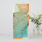 25 4x9 Programme de mariage Blue Ombre Sunset Fade (Debout devant)