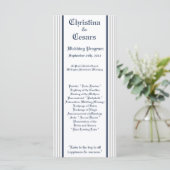 25 4x9 Programme de mariage Blue Seahorse stripes (Debout devant)