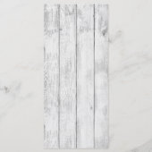 25 4x9 Programme de mariage Burlap M. et Mme Banne (Dos)