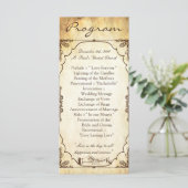 25 4x9 Programme de mariage Cérémonie Vintage Anne (Debout devant)