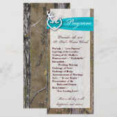 25 4x9 Programme de mariage Chasse Deer Doe Buck C (Devant / Derrière)
