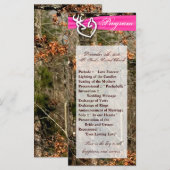 25 4x9 Programme de mariage Chasse Deer Doe Buck C (Devant / Derrière)