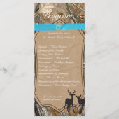 25 4x9 Programme de mariage Chasseurs Camo Camofla (Devant)