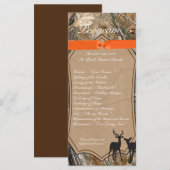 25 4x9 Programme de mariage Chasseurs Camo Camofla (Devant / Derrière)