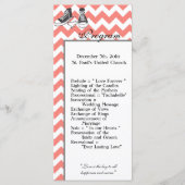 25 4x9 Programme de mariage Chevron Stripe Zig Zag (Devant)