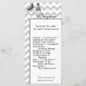 25 4x9 Programme de mariage Chevron Stripe Zig Zag (Devant)