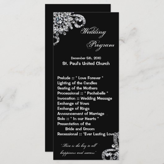 25 4x9 Programme de mariage Collier de diamant Bij (Devant / Derrière)