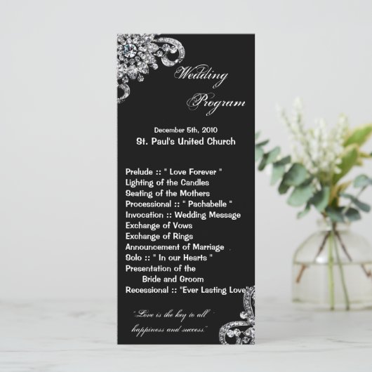 25 4x9 Programme de mariage Collier de diamant Bij (Debout devant)