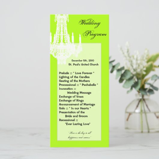 25 4x9 Programme de mariage Crystal Chandelier Gli (Debout devant)