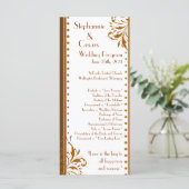 25 4x9 Programme de mariage Damas Automne (Debout devant)