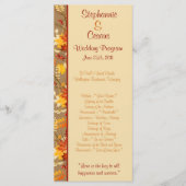 25 4x9 Programme de mariage Direction de l'automne (Devant)