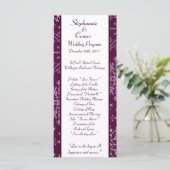 25 4x9 Programme de mariage Étoile violette et flo (Debout devant)