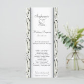 25 4x9 Programme de mariage Fleur d'hiver (Debout devant)