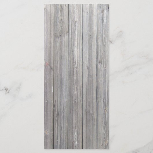 25 4x9 Programme de mariage Grange Bois blanc Lave (Dos)