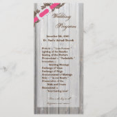 25 4x9 Programme de mariage Grange Bois blanc Lave (Devant)