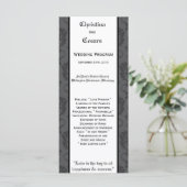 25 4x9 Programme de mariage Gris Noir Formel Gothi (Debout devant)
