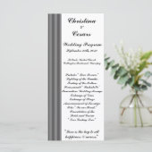 25 4x9 Programme de mariage Gris Noir Gris Gris Gr (Debout devant)