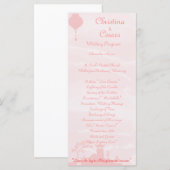 25 4x9 Programme de mariage Jardin oriental (Devant / Derrière)