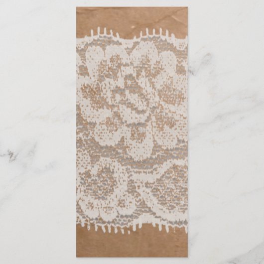 25 4x9 Programme de mariage Kraft sac en papier Bu (Dos)