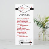 25 4x9 Programme de mariage Lady Bug Dandilion Fle (Debout devant)