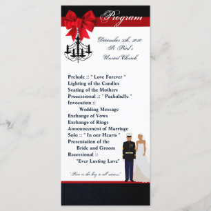 25 4x9 Programme de mariage Marine Hispanic Unifor