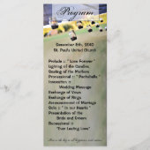 25 4x9 Programme de mariage Mason Jar Candle Holde (Devant)