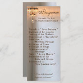 25 4x9 Programme de mariage Mason Jar Chandelier b (Devant / Derrière)