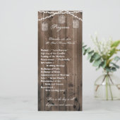 25 4x9 Programme de mariage Mason Jar String Light (Debout devant)