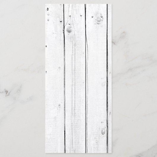 25 4x9 Programme de mariage Mason Jar Wood Pays (Dos)