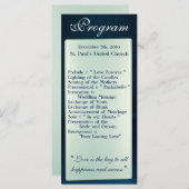 25 4x9 Programme de mariage Miroir en verre dépoli (Devant / Derrière)