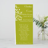 25 4x9 Programme de mariage Moderne Arbres verts b (Debout devant)
