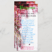 25 4x9 Programme de mariage Neon Grunge Scratch Co (Devant / Derrière)