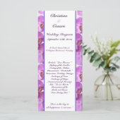 25 4x9 Programme de mariage Orchidées violettes su (Debout devant)