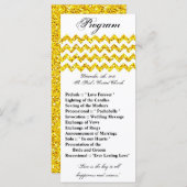 25 4x9 Programme de mariage Parties scintillant ja (Devant / Derrière)