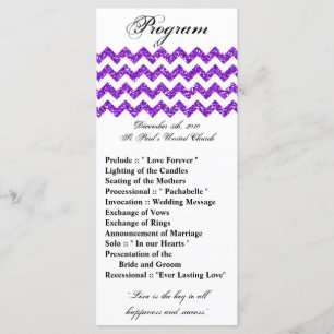 25 4x9 Programme de mariage Parties scintillant vi