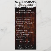 25 4x9 Programme de mariage Pays Grange foncée Den (Devant)