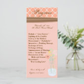 25 4x9 Programme de mariage Pays Mason Fleurs Jar (Debout devant)