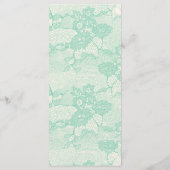 25 4x9 Programme de mariage Pays Monnaie Dentelle (Dos)