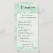 25 4x9 Programme de mariage Pays Monnaie Dentelle (Devant / Derrière)