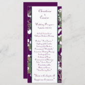 25 4x9 Programme de mariage Peacock/Fleurs sur Bra (Devant / Derrière)