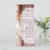 25 4x9 Programme de mariage Plumes Centre Pièce Gl (Debout devant)