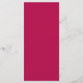 25 4x9 Programme de mariage Points Hot rose/Jaune (Dos)