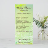 25 4x9 Programme de mariage Printemps Hibiscus Fle (Debout devant)