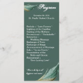 25 4x9 Programme de mariage Quail Feather Bird Pig (Devant)