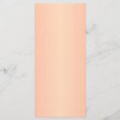 25 4x9 Programme de mariage Rose Brown sur Pink Fl (Dos)