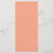 25 4x9 Programme de mariage Rose/Pêche Rose avec F (Dos)