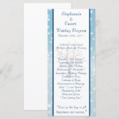 25 4x9 Programme de mariage Twinkling Neige / Arbr (Devant / Derrière)