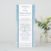 25 4x9 Programme de mariage Twinkling Neige / Arbr (Debout devant)