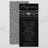 25 4x9 Trouwprogramma Art Deco Roaring 20s Gatsby Programma (Voorkant / Achterkant)