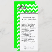 25 4x9 Trouwprogramma Chevron Stripe Zig Zag Prin Programma (Voorkant / Achterkant)